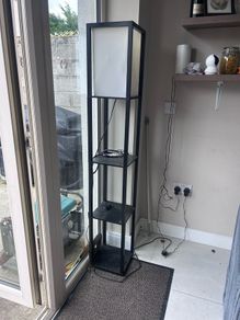 lamp with shelves