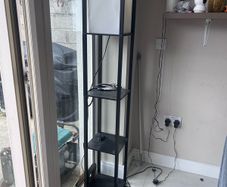 lamp with shelves