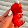 Sesame Street Workshop Waving Elmo Monster Red approx. 6.5 cm. Figure Hasbro Damaged Used Please see photos Image 5