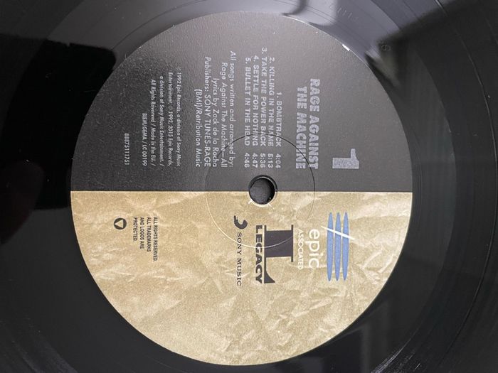 RATM - Rage Against The Machine - 12" Vinyl 180gm LP - 2015 Reissued / Remastered