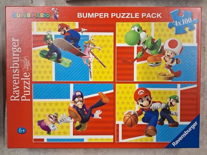 Ravensburger Super Mario - 4x100 Bumper Puzzle 6 +