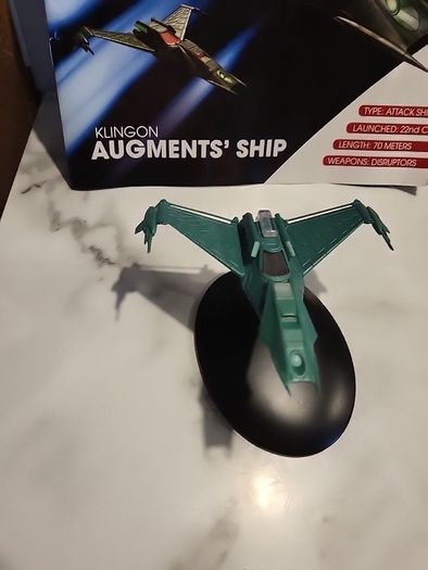 star trek eaglemoss klingon augments ship