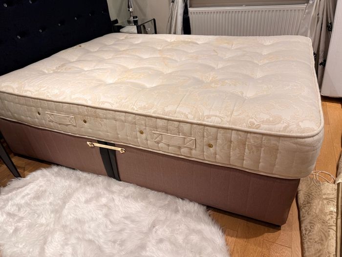 King size bed plus mattress for quick sale. Private sale