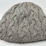 Ugg Australia Grey Beanie Hat Cable Knit  - One Size - Cotton and Silk Blend Image 3