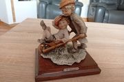 Original Italian Giuseppe Armani Capodimonte Figurine Two Children with Wheelbarrow