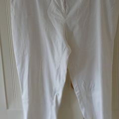 White Cropped  Trousers