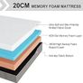 Double Mattress, Memory Foam Mattress, Medium Firm, Breathable Knitted, Soft and Skin Friendly Cloth, Mattresses in a box (135x190x20cm Image 3