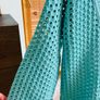long v-neck turquoise jumper Image 4