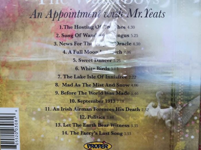 The Waterboys - An Appointment With Mr Yeats CD (New/Sealed)