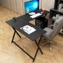 _L-shaped computer desk corner 120 cm + 110 cm, composite wood and metal, home office PC laptop study workstation table with CPU stand. Image 5
