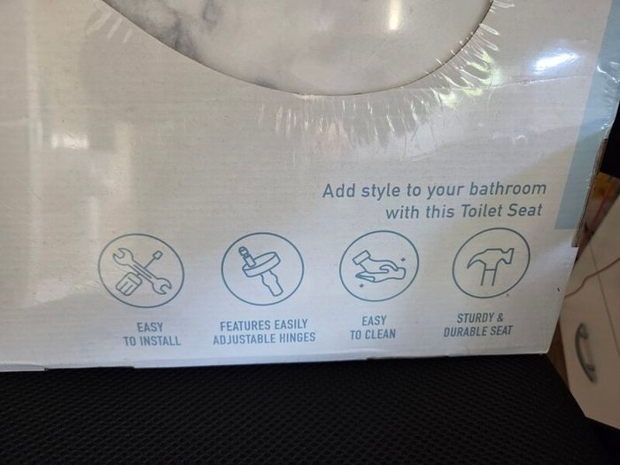 Marble effect toilet seat BRAND NEW