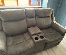 3+2 Reclining Sofa with wireless charging station