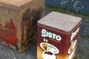 2 Vintage Display / Storage / Prop Tins