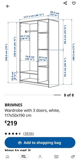Ikea Brimnes Wardrobe