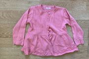 Lovely pink cardigan for a baby girl, size 86cm (12-18 months)