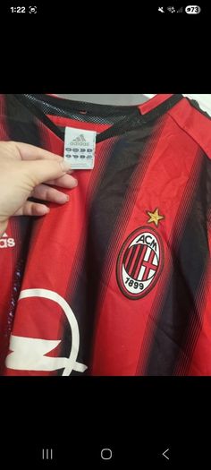 Jersey 2004/05 AC Milan Home Shirt Adidas (M)