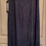 Navy and Gol Evening Dress, size 18 (small fitting) Image 2