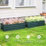 Set of 2 Steel Raised Planter Boxes Image 5