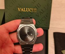Valuchi men watch Gunmetal Black DateMaster - 40mm