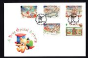 1998 Isle of Man Christmas 1998: "A very Special Delivery" Commemorative Stamps Addressed First Day Cover (FDC)