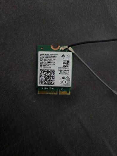 Laptop Wi-Fi Card (Intel AX201NGW Wi-Fi 6 Bluetooth 5.2)
