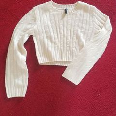 H&M Dividend cropped jumper