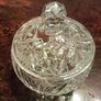 Heavy cut crystal lidded bowl Image 2