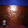 Large Hand Carved Wooden Plaque Image 5