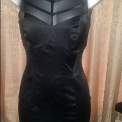Asos black /lace body con dress size UK10 EUR38 Postage included