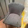 JYSK Pebringe Grey Velvet Dining Chair x 2 Image 2