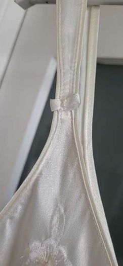 Oscar de la Renta Pink Label Vintage White Satin Nightwear Sz XG (Fit 12-14UK)