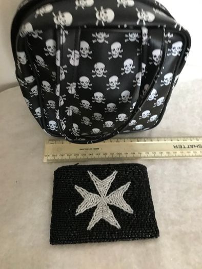 Black Skull Bag and Beaded purse