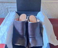 New Dries Van Noten Brown heeled slide sandals Size 40
