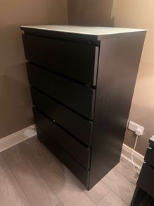 Bedroom Furniture Ikea Black/ Brown