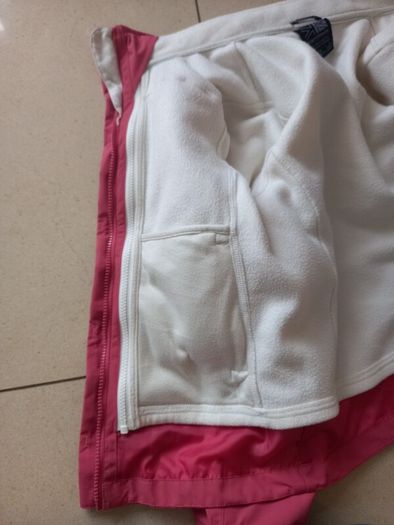 Karrimor Girls 3-in-1 Jacket Fleece Pink Cream 11 - 12 Years