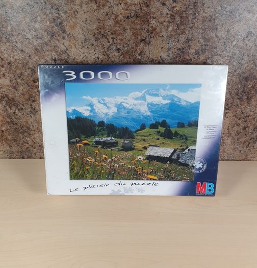 Vintage MB jigsaw Puzzle 3000 piece Le Mont Pourri le Monal 2001