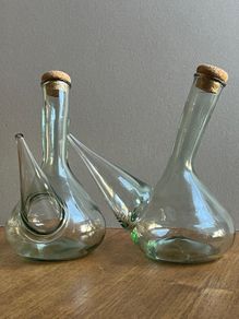 Vintage hand blown Porron decanters PRICE DROP SEE BELOW