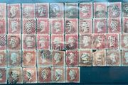 Great Britain 1841-1879 Queen Victoria 1d Penny red 46 stamps lot