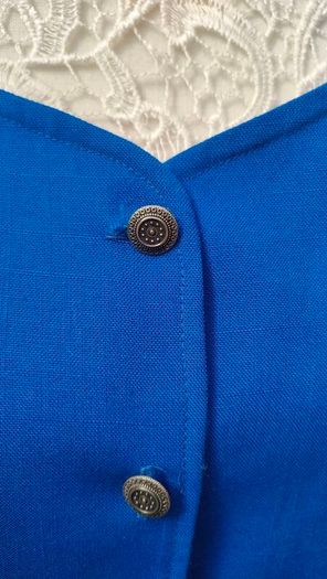 Vintage Royal blue Eastex Short sleeve blazer