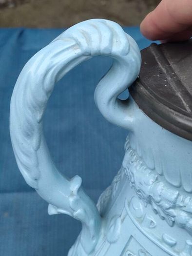 10" W.Ridgway Georgian Saltware Pitcher