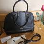 Coach Black Leather Hand/Shoulder Bag / NEW Image 9