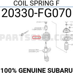 Subaru Coil Spring F 20330fg070