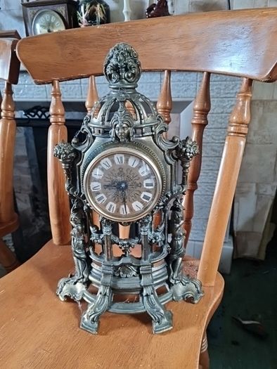 Brass effect clock