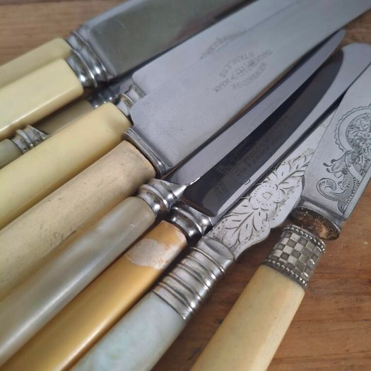 Vintage Faux Bone & Mother of Pearl