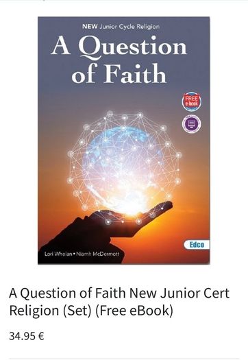New Junior Cycle Religion A Question of Faith Workbook & Textbook set with code