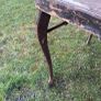 Distressed Folding card table Image 7