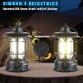 Portable Retro Camping Lantern, Hanging Dimmable COB Brightness Tent Light for Camping, Party, Night Fishing, Hiking, Home Lighting, Outages Emergency Image 3