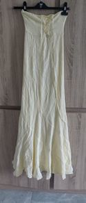 Long lovely yellow romantic look dress size xs