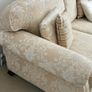 Gold and Cream 3 Seater Sofa Image 2