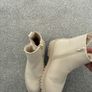 UK 13 cream boots Image 6